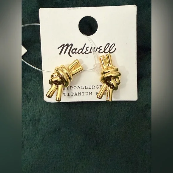 Madewell Knotted Statement Stud Earrings - Picture 2 of 5